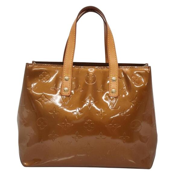 LOUIS VUITTON Monogram Vernis Reade PM Hand Bag Bronze M91146 - Picture 13 of 16